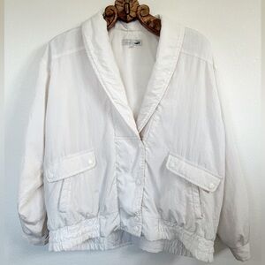 Crocodile Women's White Wind Breaker Jacket